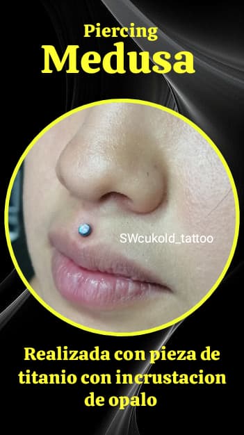 El titanio es un material hipoalergénico y 100% compatible con la piel. Esta característica es fundamental porque ayuda a que la perforación sane más rápido y reduce el riesgo de infección, reacciones alérgicas o complicaciones. 
Son piezas más ligeras y menor irritación durante