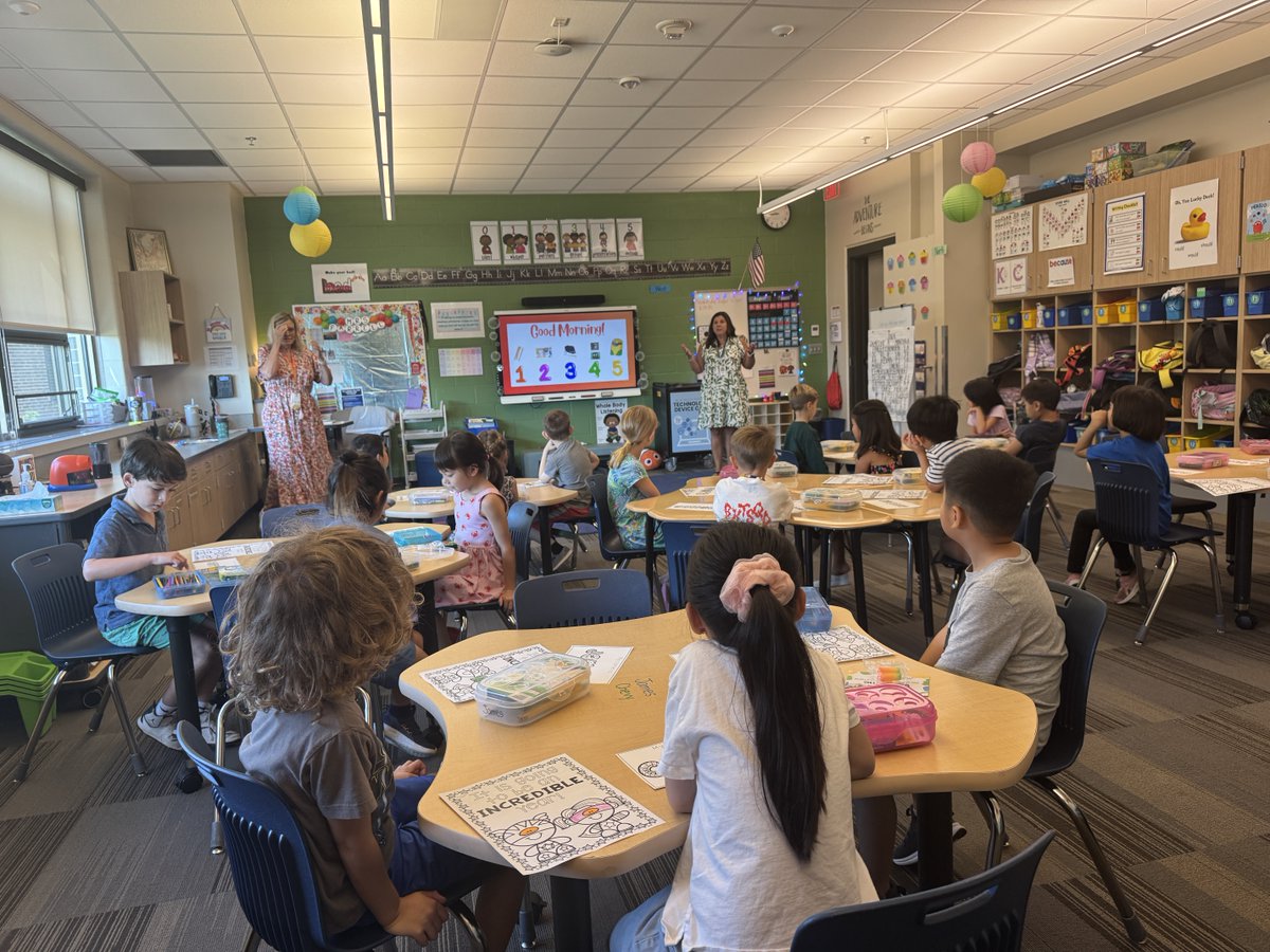 We are excited to have all of our Explorers in the building today! Fun watching kids connect and work together in their new classrooms.