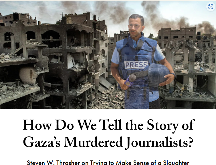 Dr. Thrasher (@thrasherxy) on Twitter photo "How Do We Tell the Story of Gaza’s Murdered Journalists? Steven W. Thrasher on Trying to Make Sense of a Slaughter" my latest in <a href="/lithub/">Literary Hub</a> lithub.com/how-do-we-tell… "How Do We Tell the Story of Gaza’s Murdered Journalists? Steven W. Thrasher on Trying to Make Sense of a Slaughter" my latest in <a href="/lithub/">Literary Hub</a> lithub.com/how-do-we-tell…