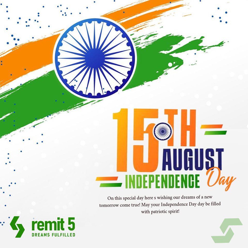 remitfive's tweet photo. Happy Independence Day to all Indians, near and far. At Remit5, we are proud to connect hearts across borders.
#independencedayindia #remit5 #canadatoindia #fromcanadawithlove #sendmoneyhome https://t.co/eA9izhNhSs