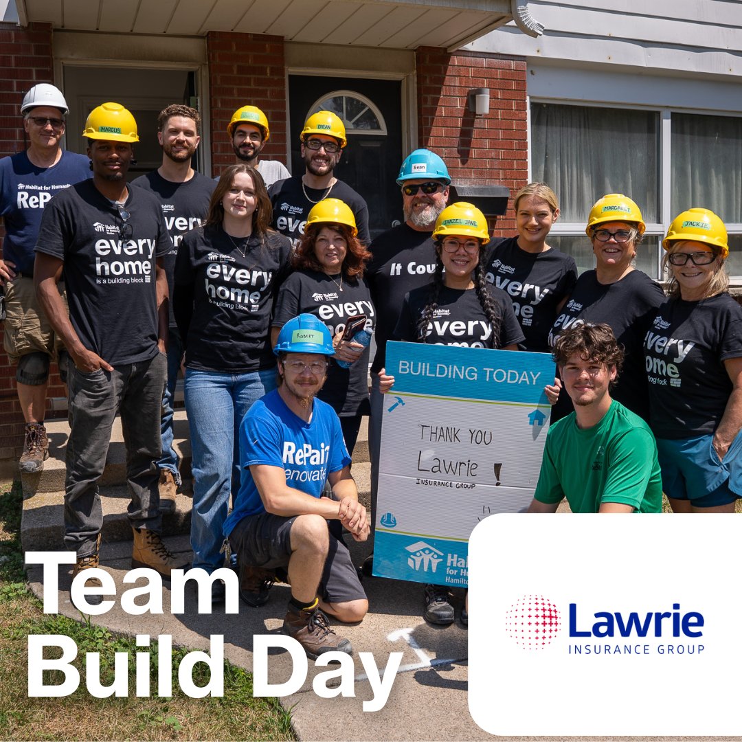 Habitat Hamilton (@habitathamilton) on Twitter photo 🔨 Another <a href="/LawrieGroup/">Lawrie Insurance Group</a> Team Build Day!
More volunteers joined us a few weeks ago for our CityHousing build! This is what ongoing company commitment looks like! đź’ŞđźŹ
#TeamBuildDay #LawrieInsurance #AffordableHousing #HamiltonIsHome 🔨 Another <a href="/LawrieGroup/">Lawrie Insurance Group</a> Team Build Day!
More volunteers joined us a few weeks ago for our CityHousing build! This is what ongoing company commitment looks like! đź’ŞđźŹ
#TeamBuildDay #LawrieInsurance #AffordableHousing #HamiltonIsHome