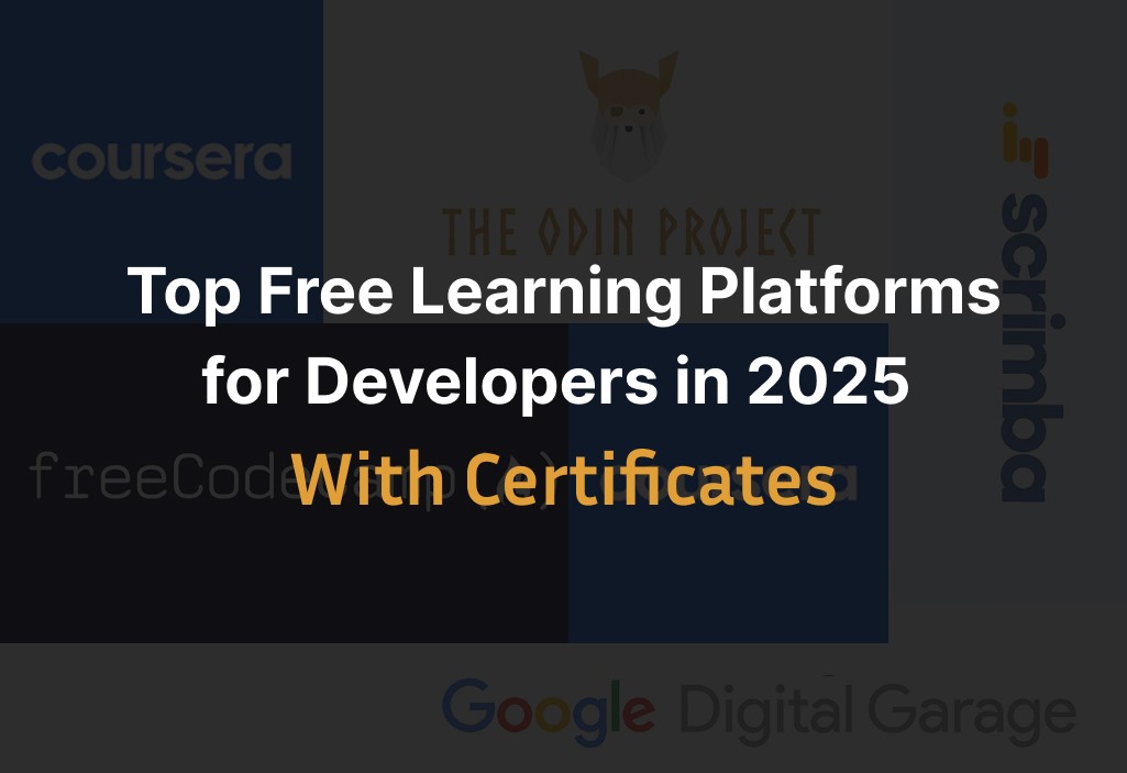 developersajeeb's tweet image. 🚀 Want to become a Front-End Developer in 2025?
💻 You can do it 100% FREE — with certificates!
Here are the Top 5 Free Learning Platforms that can land you your first dev job 👇

Read Here 👉 developersajeeb.com/top-free-learn…

#WebDevelopment #TechCareers #FreeLearning #Programming