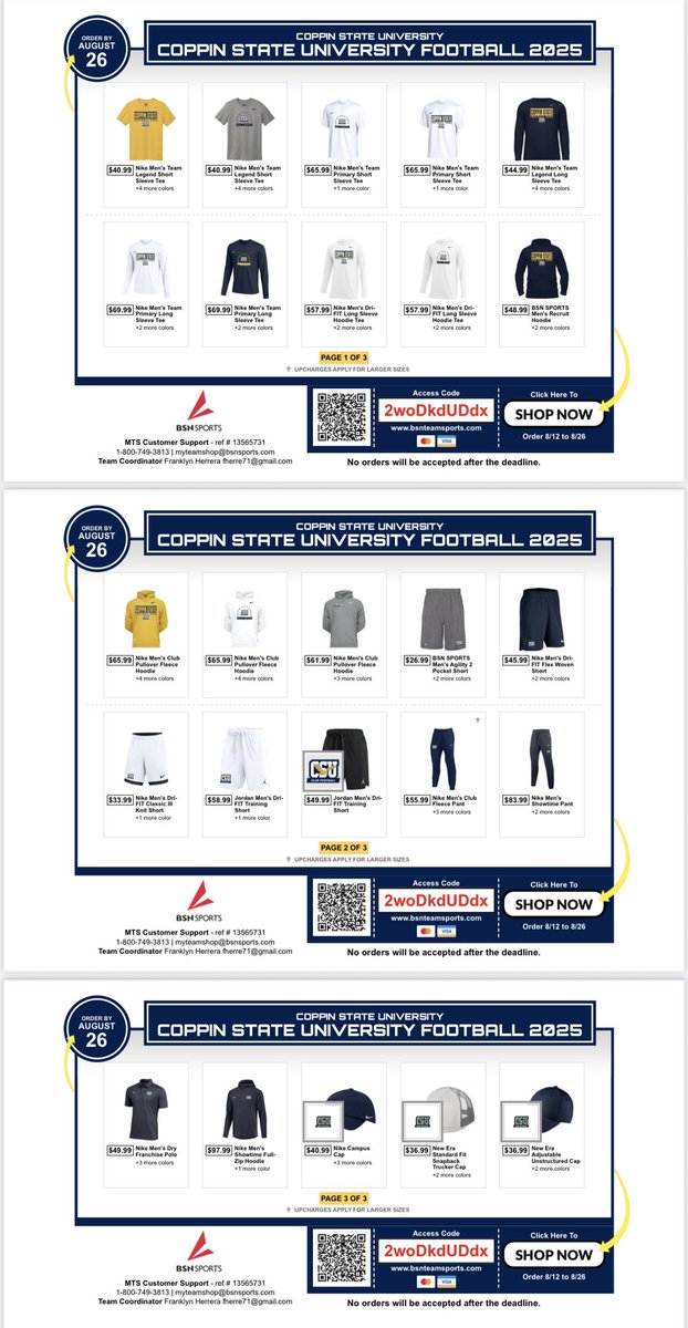 Our 2025 Team Store is open!!