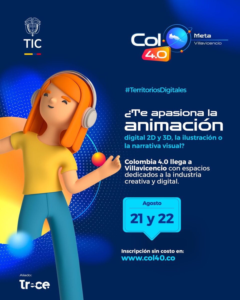 Universidad de los Llanos - UNILLANOS (@unillanos_) on Twitter photo Colombia 4.0 es el gran punto de encuentro de los ecosistemas digitales del
país.
Aquí convergen las ideas, el talento, la tecnología y la innovación.
#Col40 #MinisterioTIC <a href="/Ministerio_TIC/">Ministerio TIC</a> Colombia 4.0 es el gran punto de encuentro de los ecosistemas digitales del
país.
Aquí convergen las ideas, el talento, la tecnología y la innovación.
#Col40 #MinisterioTIC <a href="/Ministerio_TIC/">Ministerio TIC</a>