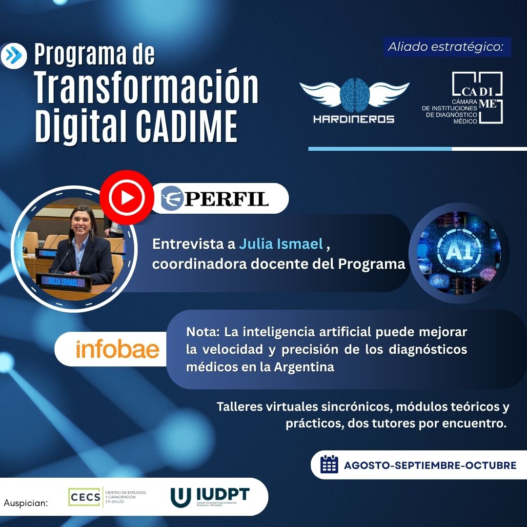 🔵Programa de Transformación Digital CADIME, en alianza estratégica con HARDINEROS
Destacamos la cobertura mediática sobre el Programa:
📲Ver el video de la entrevista en Canal E, de Perfil:
youtu.be/6_Nf7olgWkI
📲Leer la nota en Infobae: infobae.com/opinion/2025/0…