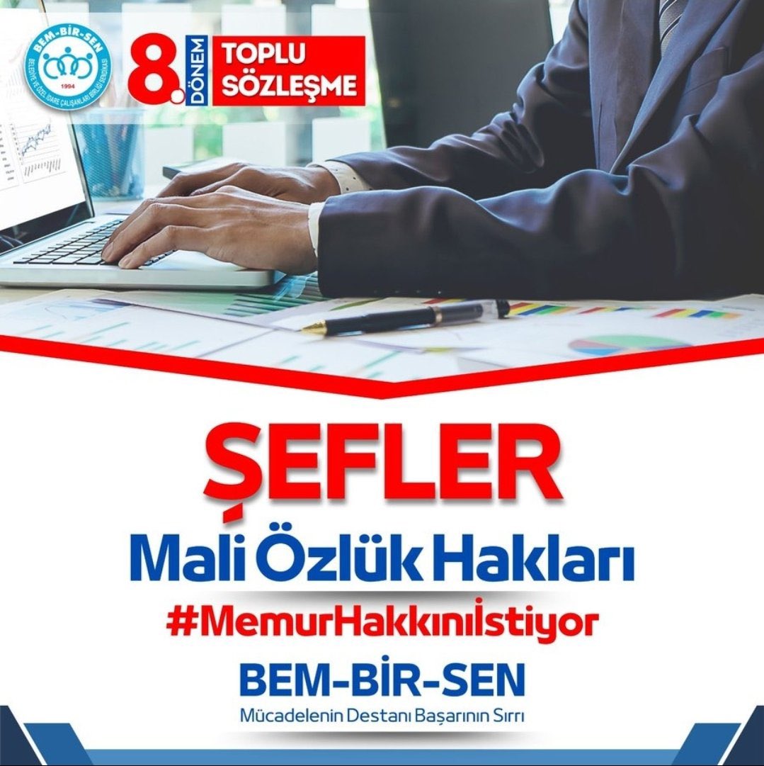 Bem_Bir_Sen's tweet photo. Şeflerin, mali ve 
özlük hakları için. 
#TeklifYenilensin 
#MemurHakkınıİstiyor https://t.co/A3XNtB6WCT