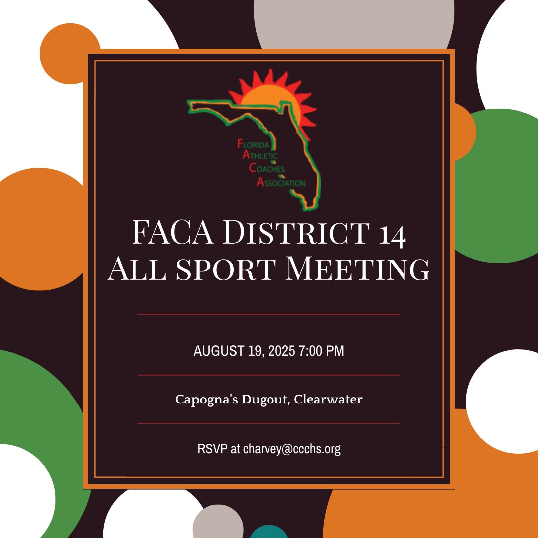 FACA District 14 (Pinellas County, FL) tweet media