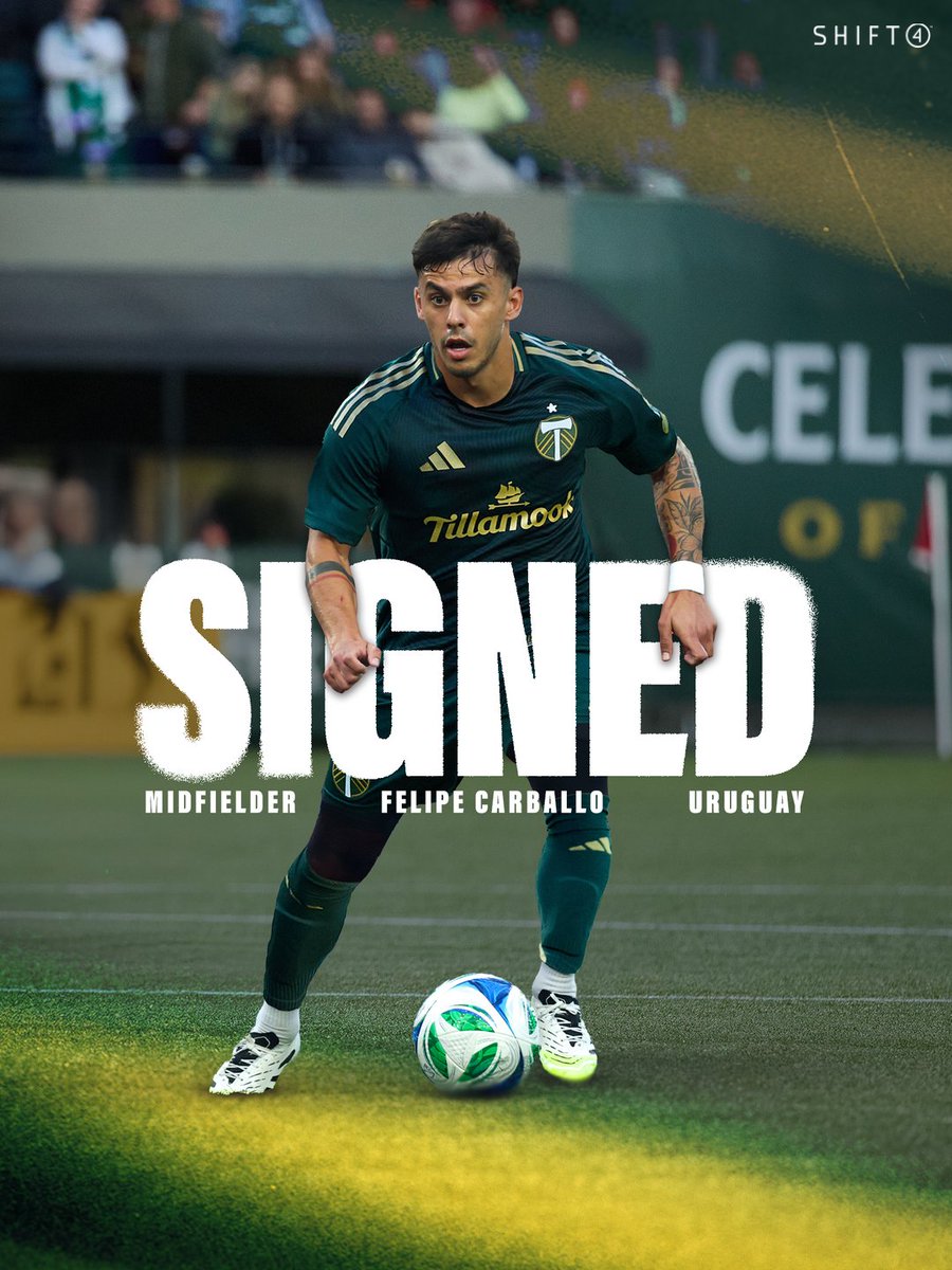 Count on Carballo 🫡

¡Bienvenido a Portland, Felipe! 

📰: bit.ly/CarballoSigns x <a href="/Shift4/">Shift4</a>