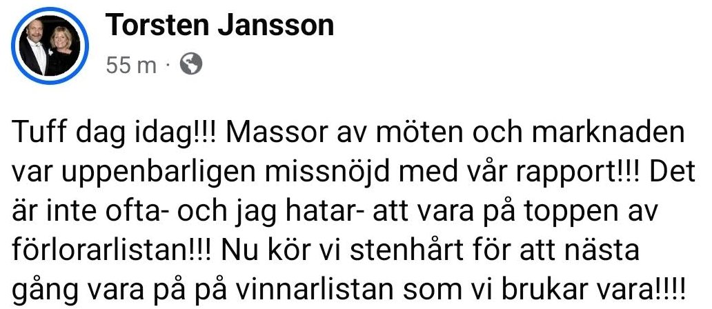 $NEWA Torsten är revanschsugen 😎