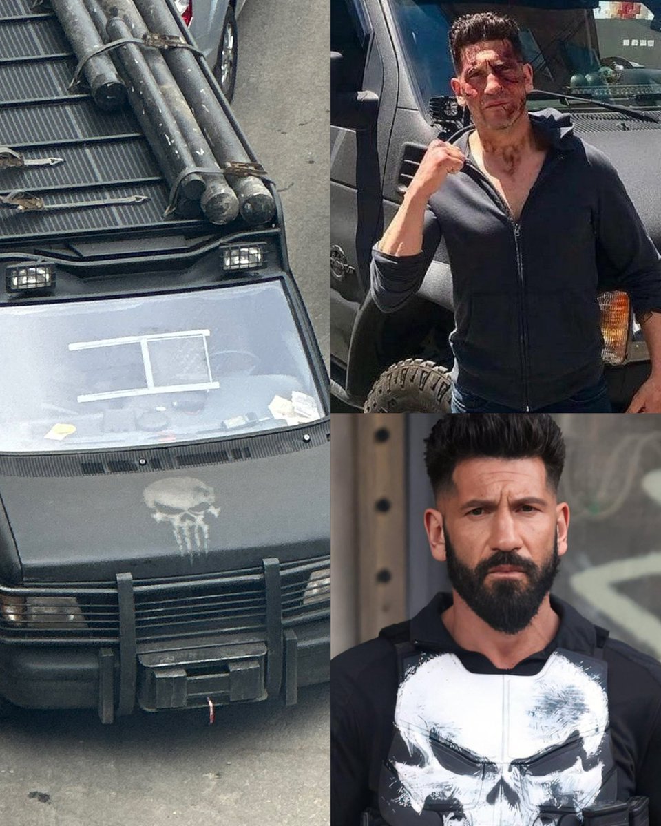 BREAKING 🚨 ¡Entra a escena! 😱 #ThePunisher ya comienza a filmar sus escenas para #SpiderMan 4 y la camioneta del personaje ya se ve en el set de rodaje. El Castigador tendrá un rol principal en la película, haciendo equipo con #PeterParker.