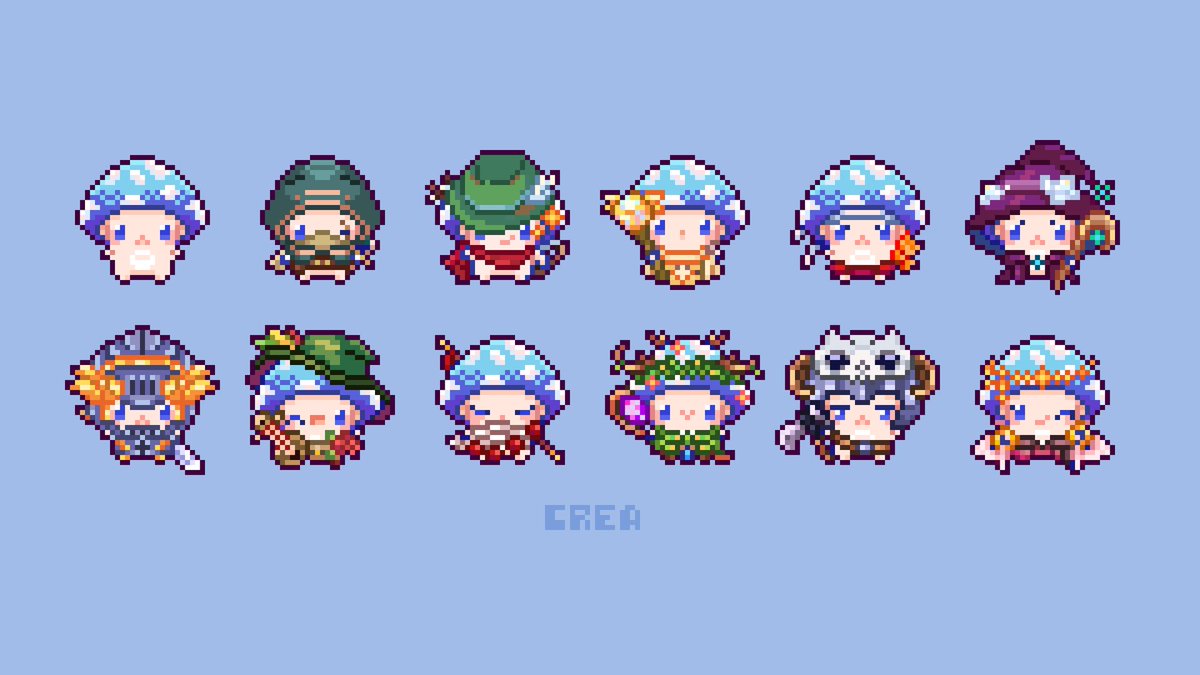 pixel rpg badges for @/SkariTheFae 🌙
#vgencomm #pixelart