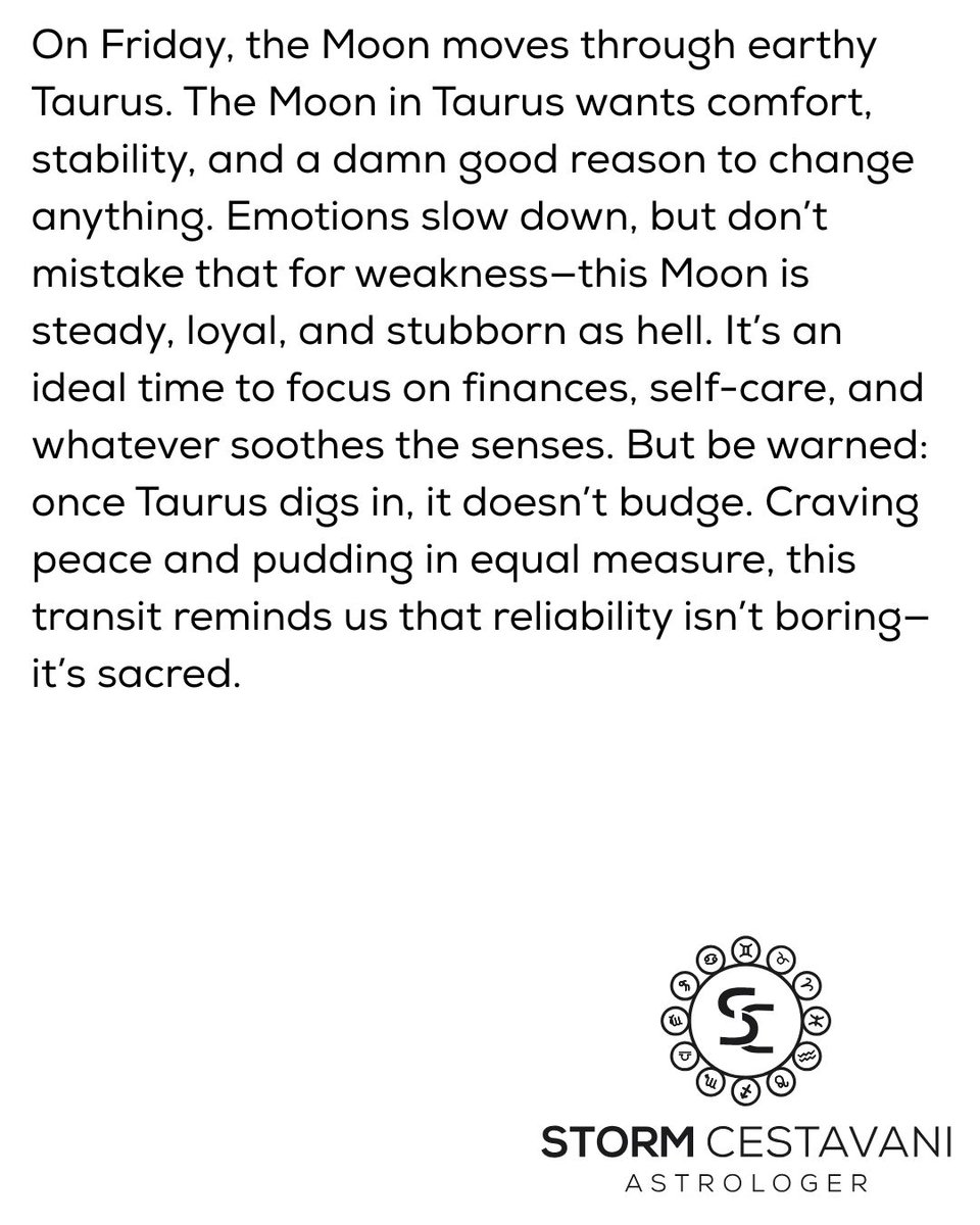 StormCestavani's tweet image. The Moon in Taurus.  #astrology #horoscopes #LeoSeason