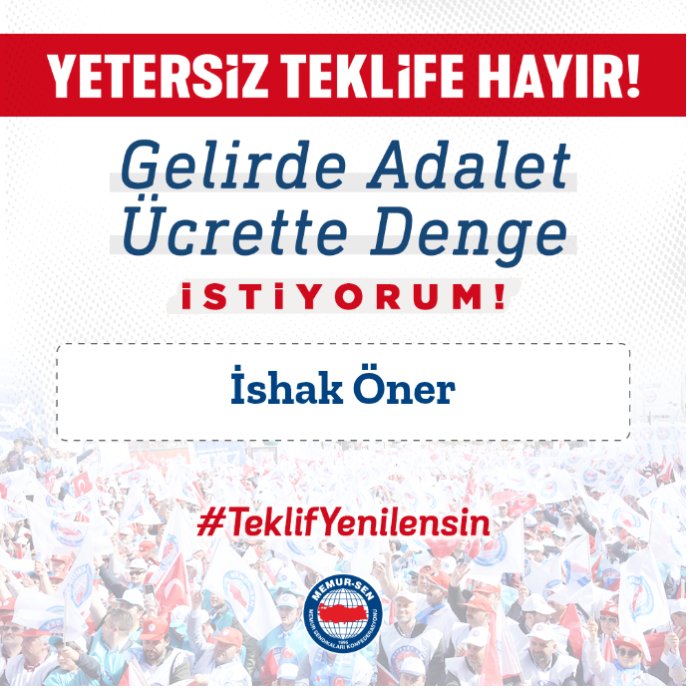 #TeklifYenilensin