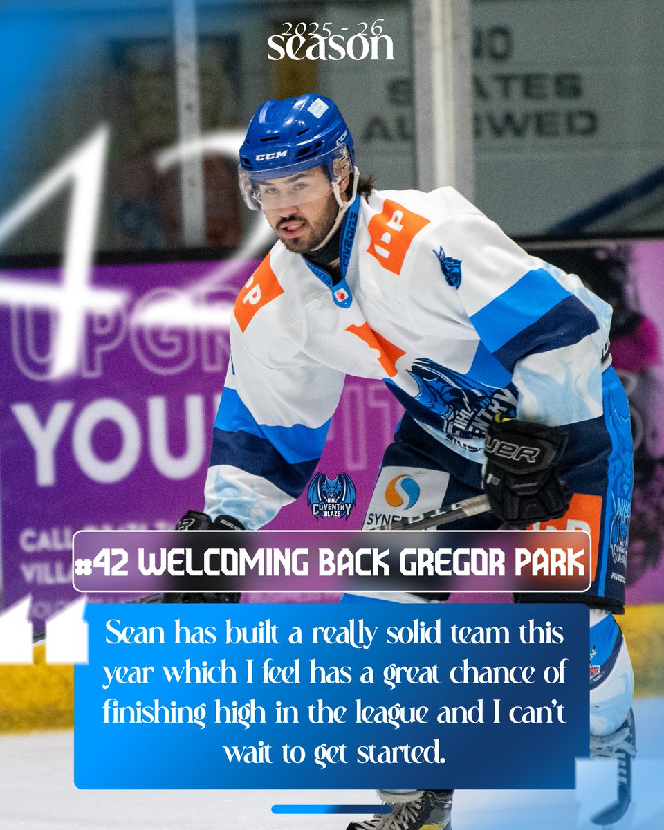 Welcome Back Gregor 🐉

IDP Coventry NIHL Blaze are pleased to welcome back 22-year-old defenceman, Gregor Park, for the 2025/26 season.

Read More 👉 coventrynihlblaze.com/news-1/park-re…