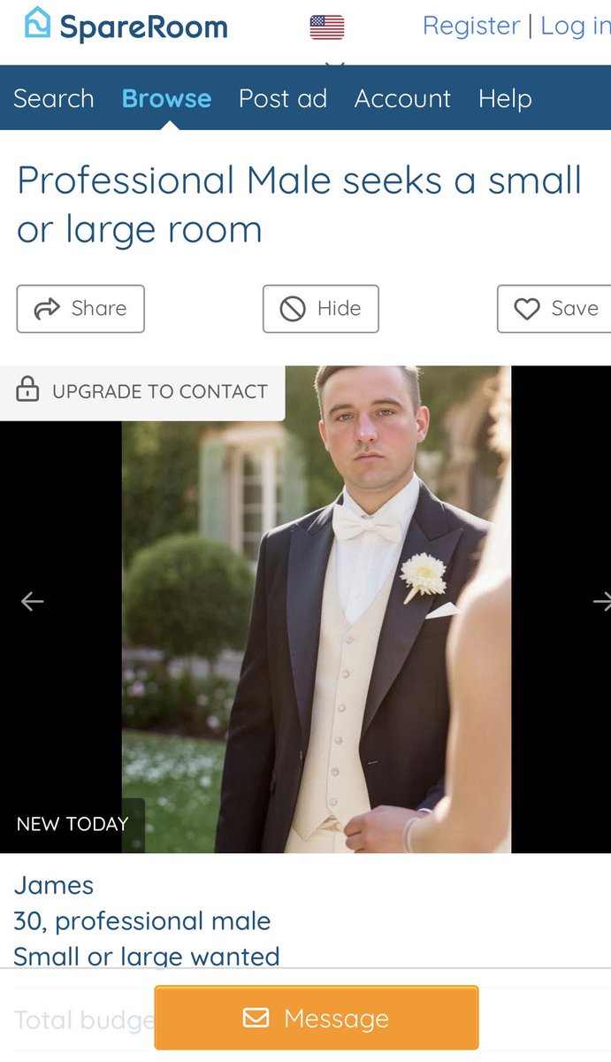 grayson_parody's tweet photo. Oh James Saroka, you’re so ignorant. Wait until they run a background check, find out that you have a fugitive warrant and have no stable income and are using AI pics. 🤣 Another fail. #jamessaroka #womanbeater #stalker #warrant #fugitive #lazy #canwork #wontwork #delusional https://t.co/Fo14aS3Wz6