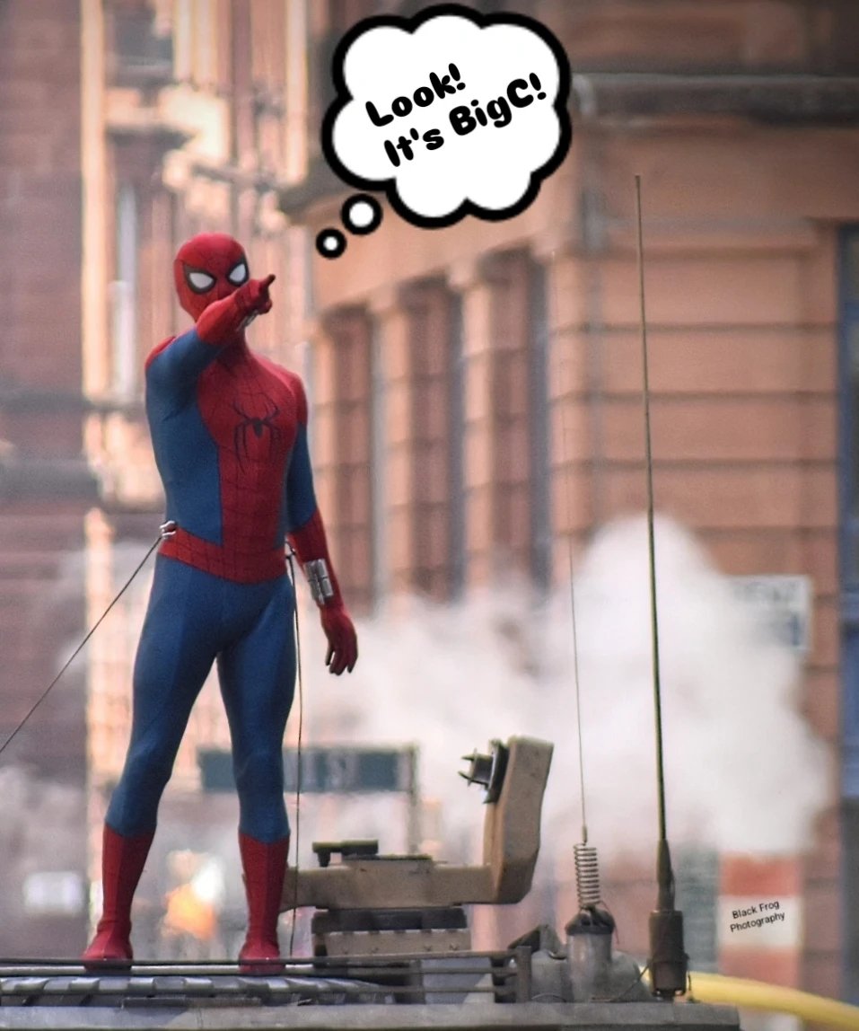 bigchrys2's tweet photo. Spider-Man found me today https://t.co/SJuULgOWP0