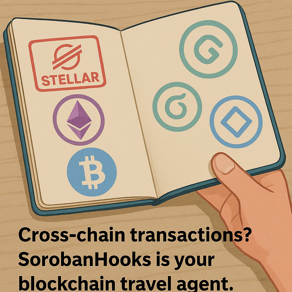 sorobanhooks's tweet photo. Cross-chain transactions? SorobanHooks handles it like a boss. No bridges, no drama—just seamless smart contract magic. 🔗✨ #Soroban #Stellar #SmartContracts #Web3 #BlockchainDevloper #CrossChain #DeFi #CryptoTools https://t.co/UDUJ1g6zKp