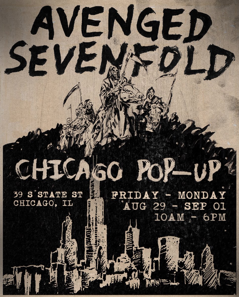 We’re excited to announce we will have a pop-up store in Chicago starting Friday, August 29th through Monday, September 1st — open 10am-6pm daily with exclusive merch and experiences. More details coming soon.

We can’t wait to see you at Soldier Field in Chicago on August 31st