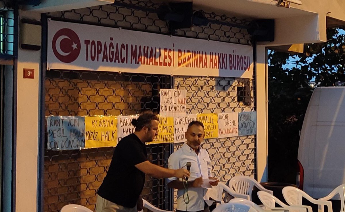 Topağacı Mahallesi Barınma Hakkı Bürosu açıldı. 
Mahallemize sahip çıkıyoruz!  
#TopağacıDireniyor