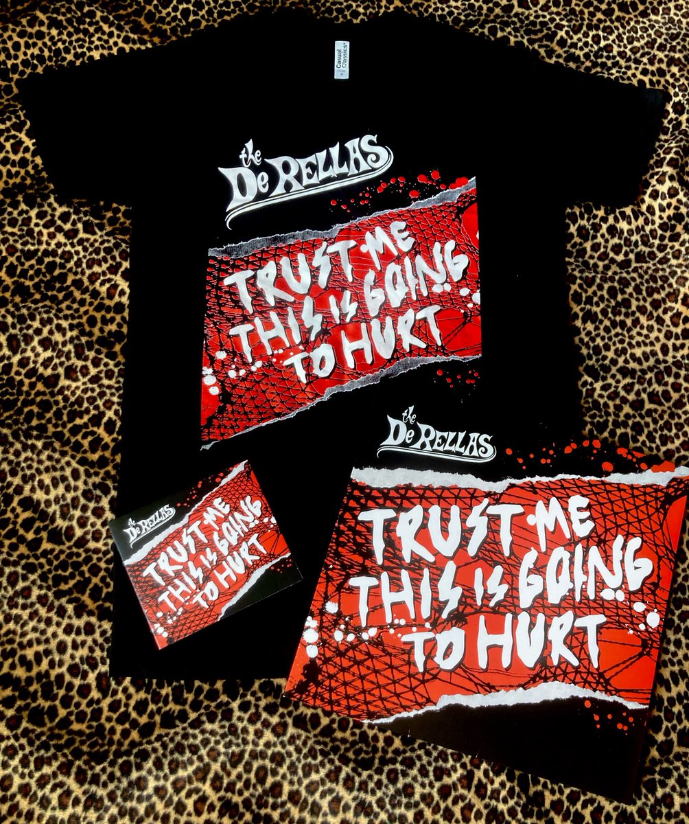 Brand New DeRellas LP /CD/ T Shirt “Trust Me This Is GoingTo Hurt “ now available at the DeRellas Store at thederellas.bigcartel.com