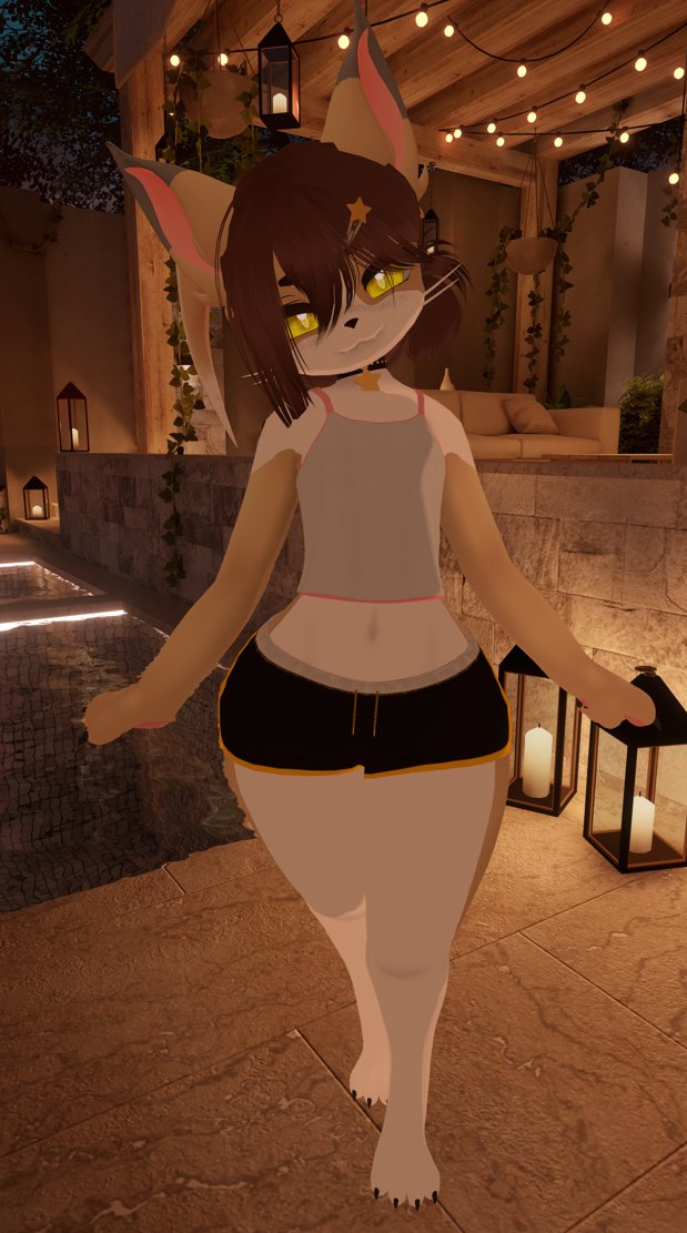 Noches cálidas, velas encendidas… y yo, listo para robarte un par de maullidos 😼✨
---
#Furry #Vtuber #Vrchat