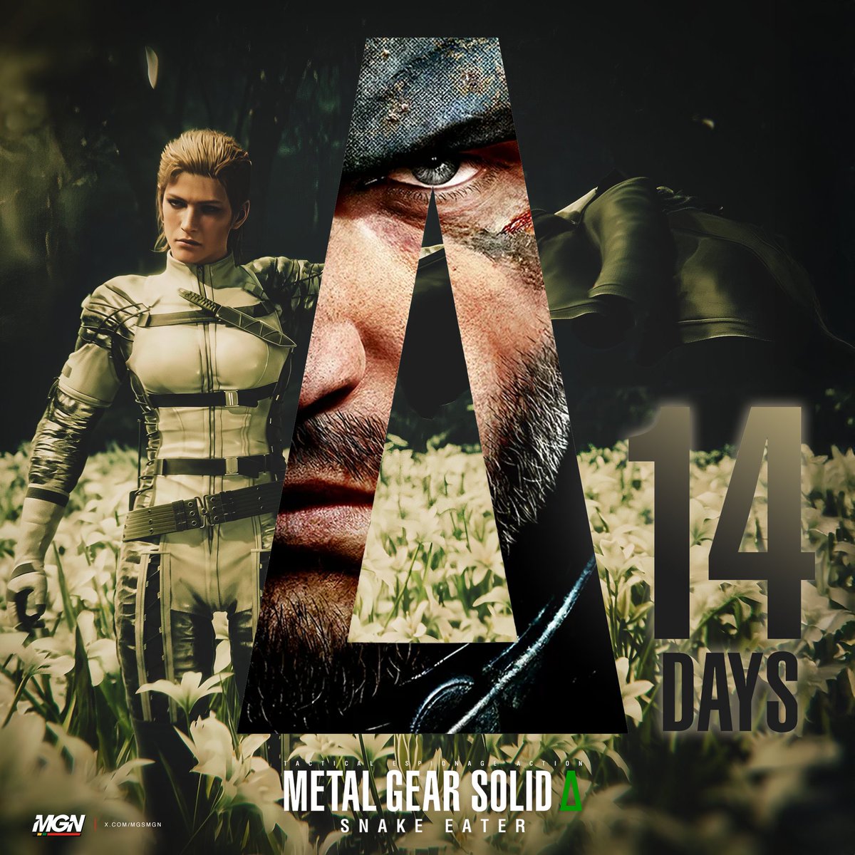 MGSMGN's tweet photo. I can’t believe we’re finally here. It feels like only yesterday that the announcement filled us with excitement and anticipation. Yet, in the blink of an eye, the moment has arrived. 

Metal Gear Solid Δ: Snake Eater
OUT 8.28 https://t.co/znJQSSvjUw