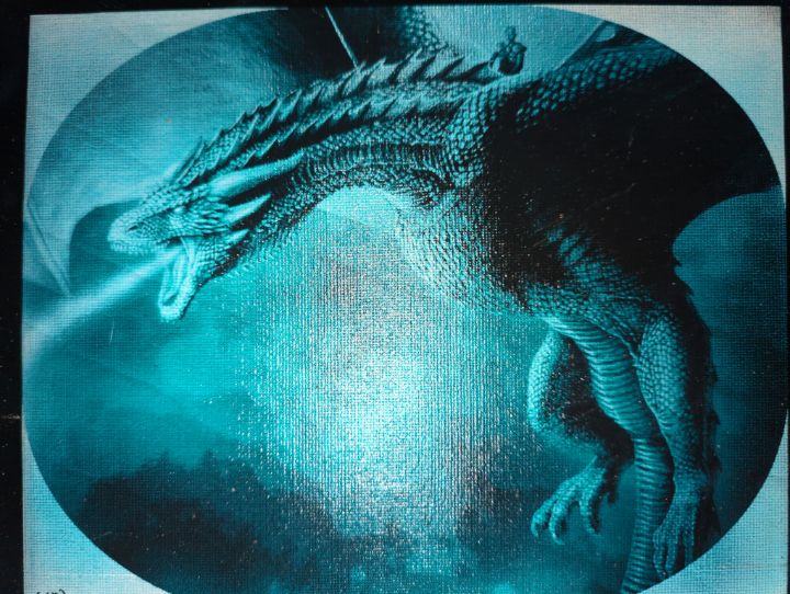 Technivorous's tweet photo. Art of the Day: "Ice Dragon". Buy at: https://t.co/VLNV9vg6Qc https://t.co/7Q0U93ilSL