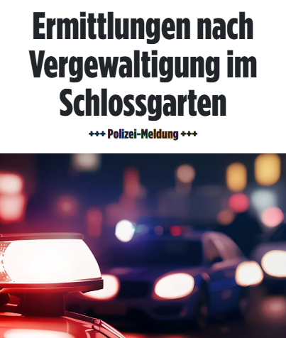 Taykra's tweet photo. Im Schlossgarten von #Kirchheimbolanden soll es am 09.08.2025 zu einer mutm Vergewaltigung gekommen sein, während dort das Residenzfest stattfand.
Die Polizei appelliert an die Öffentlichkeit, keine Spekulationen zu verbreiten. https://t.co/U7AIru9FBq https://t.co/MpQ3ZUzqC9