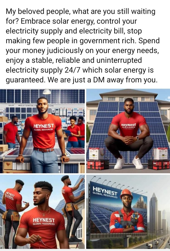 abiodun01Joseph's tweet photo. This is the way to go and you will never regret you did. Solar is life. https://t.co/GiQUvDCkpd