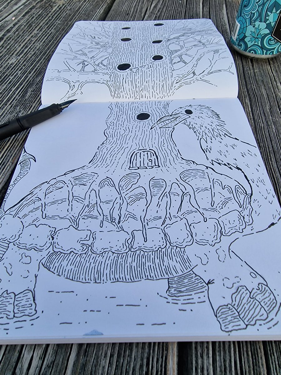 Totally randomness in-between bodyboarding. I present bird turtle housing a tree full of goblins 😆 
I'd appreciate a better name 😌