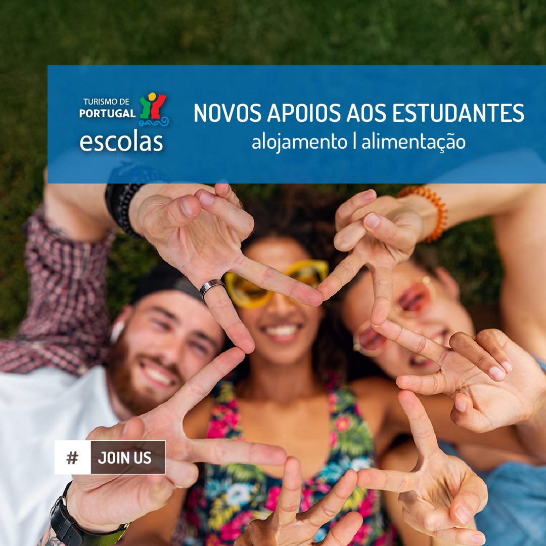 📢 Turismo de Portugal reforça apoios para alunos das Escolas de Hotelaria e Turismo

Mais informações 👉
escolas.turismodeportugal.pt/destaque/novo-…

#EscolasDoTurismoDePortugal #ApoiosAoEnsino #BolsasDeEstudo #IncentivoAoEstudo #EstudarTurismo #EstudarHotelaria