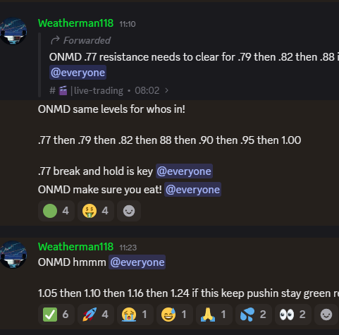 $OMND nailed another one with the team!

1.20 new high of day! 🔥💰🎯

what a day! Banger after banger!