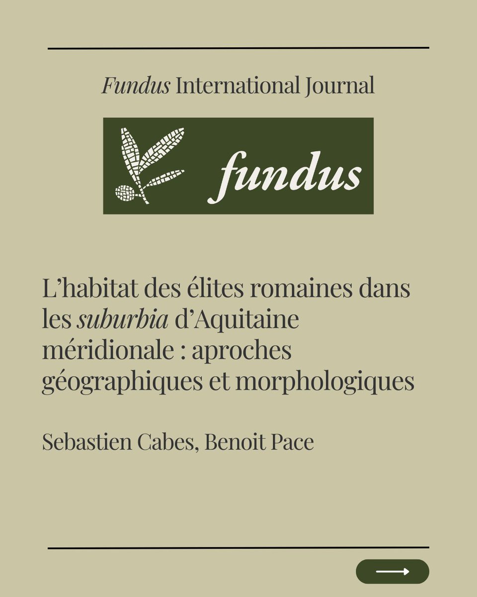 Fundus2023's tweet photo. Fundus. International Journal on the Rural World in the Roman Period  #archaeology #arqueologia #archeologia #arqueología #archéologie #romanvilla #villaromana #vilaromana #villaromaine
(obrim fil) https://t.co/bf0MJQ1ogT