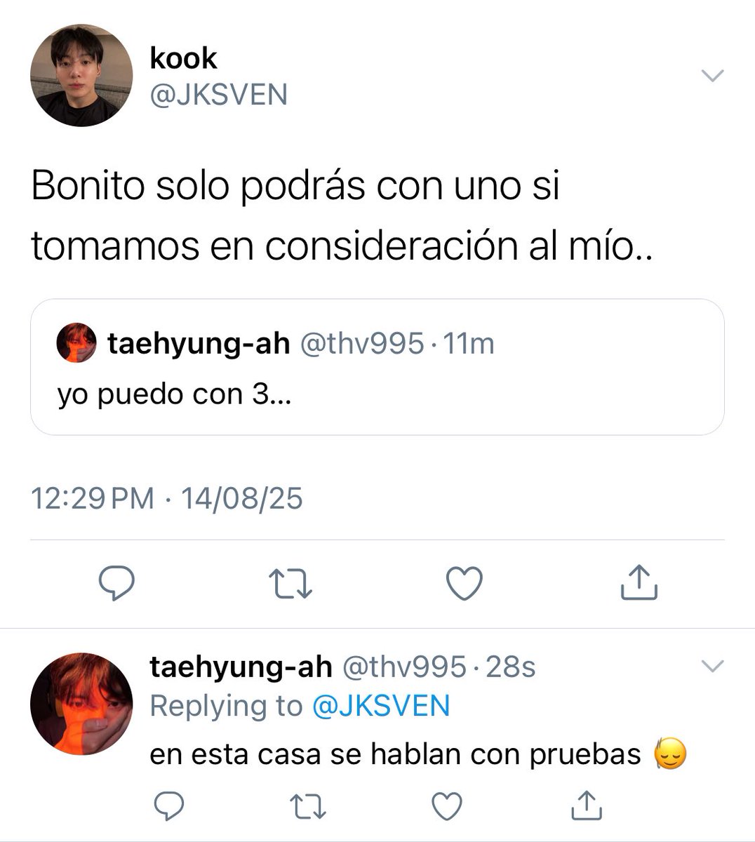 vkevermore's tweet photo. vote for cum ! 🗳️🔞
ᯓ★ one tweet au #kookv

dónde 🐯 puede con tres a la vez, hasta que se topa con el de 🐰…