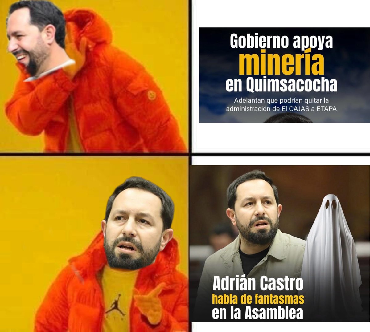 GuambraCuencano's tweet photo. Solo para el show a quedado el que en campaña dijo que IBA A DEFENDER EL AZUAY y ahora se vendió a las mineras, ya anda reuniendo el $$$ para la campaña de alcalde de cuenca https://t.co/RImfgZVRgf