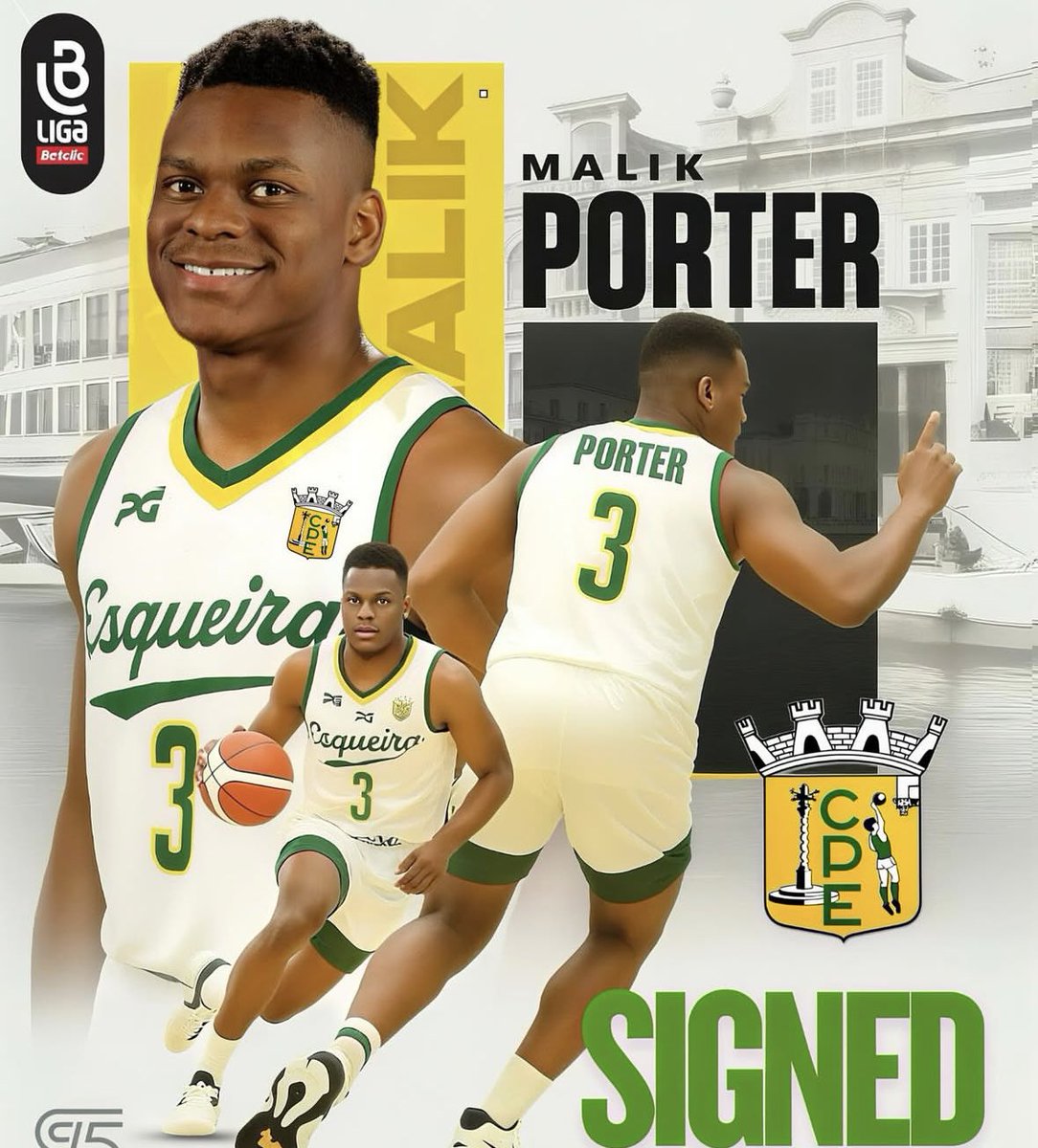 Joe White (@coachwhiteisu) on Twitter photo Congratulations to former Bengal <a href="/MalikPorter6/">Malik Porter</a> on the signing of his new professional contract. Malik is headed to Aveiro, Portugal to play for BC Esgueira. 6โ5 athletic, strong forward. Best of luck to our guy! Keep going! ๐ #ProBengals Congratulations to former Bengal <a href="/MalikPorter6/">Malik Porter</a> on the signing of his new professional contract. Malik is headed to Aveiro, Portugal to play for BC Esgueira. 6โ5 athletic, strong forward. Best of luck to our guy! Keep going! ๐ #ProBengals