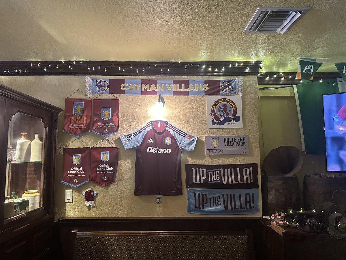 63Villan's tweet photo. @CaymanVillans dropped into to see the special area @fidelmurphys. Sadly diving on Saturday when the match is on. UTV. #AVFC https://t.co/wWg051id1W