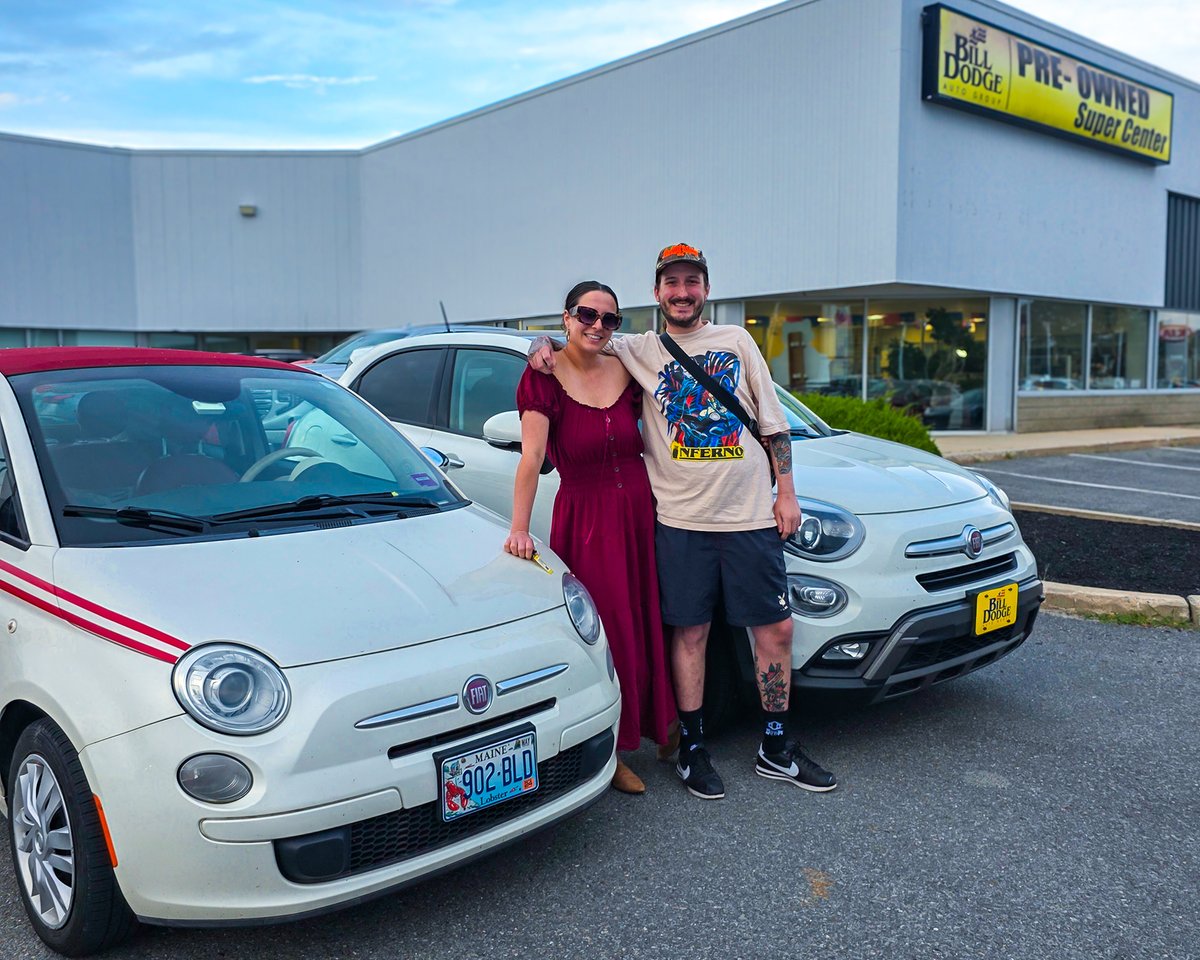 Marissa &amp; Cade are leveling up their Fiat game and bringing this beauty home!🤩 Flexing with Fiats is clearly their forte. Congratulations— we wish you many happy, fun-filled miles ahead 🎉🚗