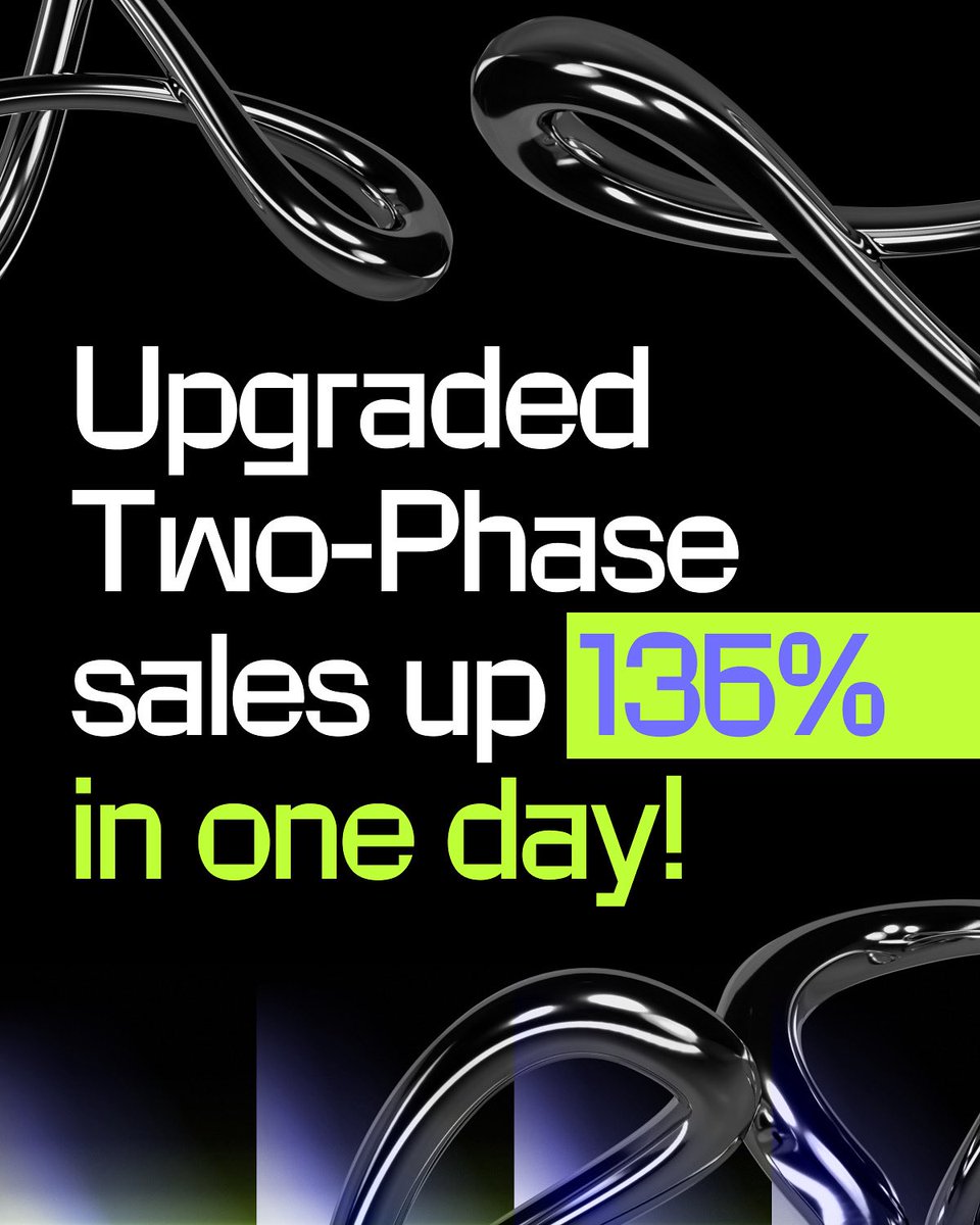 Only one day after the Two-Phase update, sales jumped 136% vs. last week.
Turns out: better pricing and a smoother path forward hit the mark.

That kind of response tells us a lot — and most of all, that we’re building in the right direction. Thanks for your feedback, your ideas,