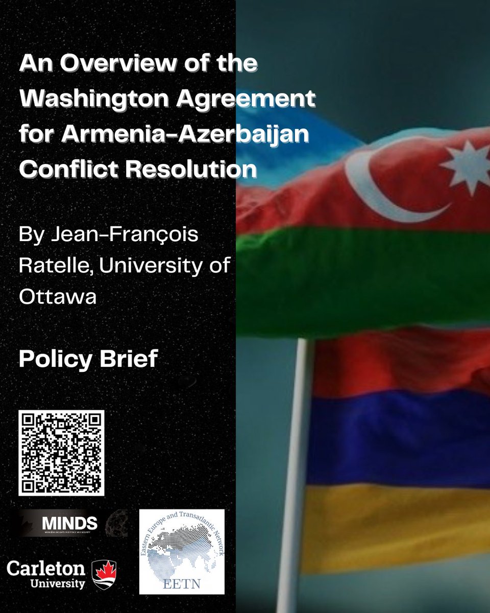 READ: Dr. Jean-François Ratelle examines the August agreement between Armenia and Azerbaijan and how this may signal an American regime eager to exploit weakness for its gain.

Read now: carleton.ca/eetn/2025/an-o…

#DefenceMINDS #MINDSDéfence