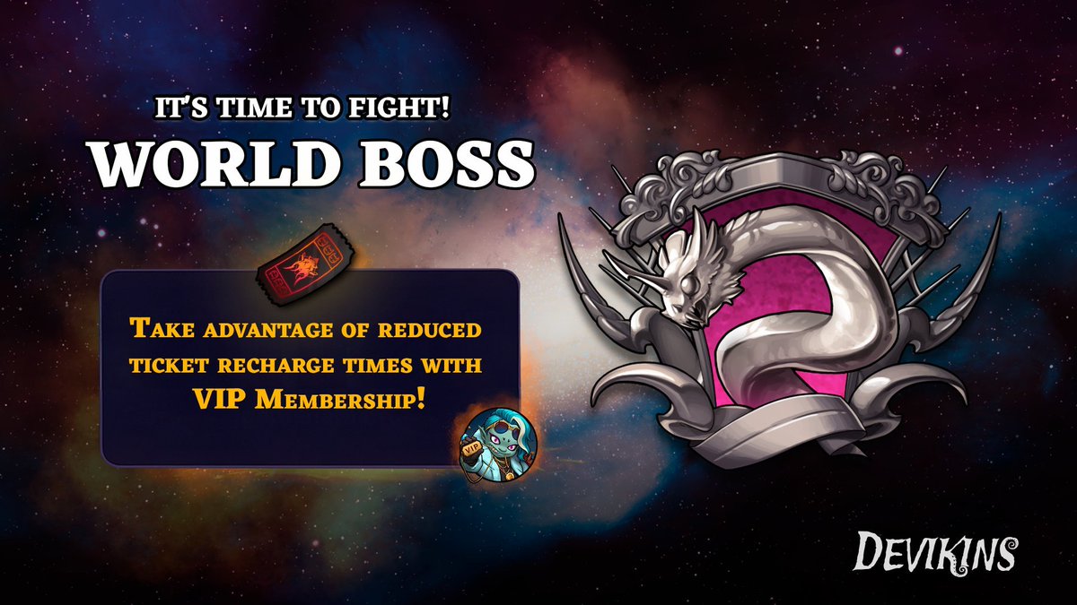 devikins_game's tweet image. Saturday is World Boss day.    

Are you ready??    

#Devikins #Web3Gaming #WorldBoss