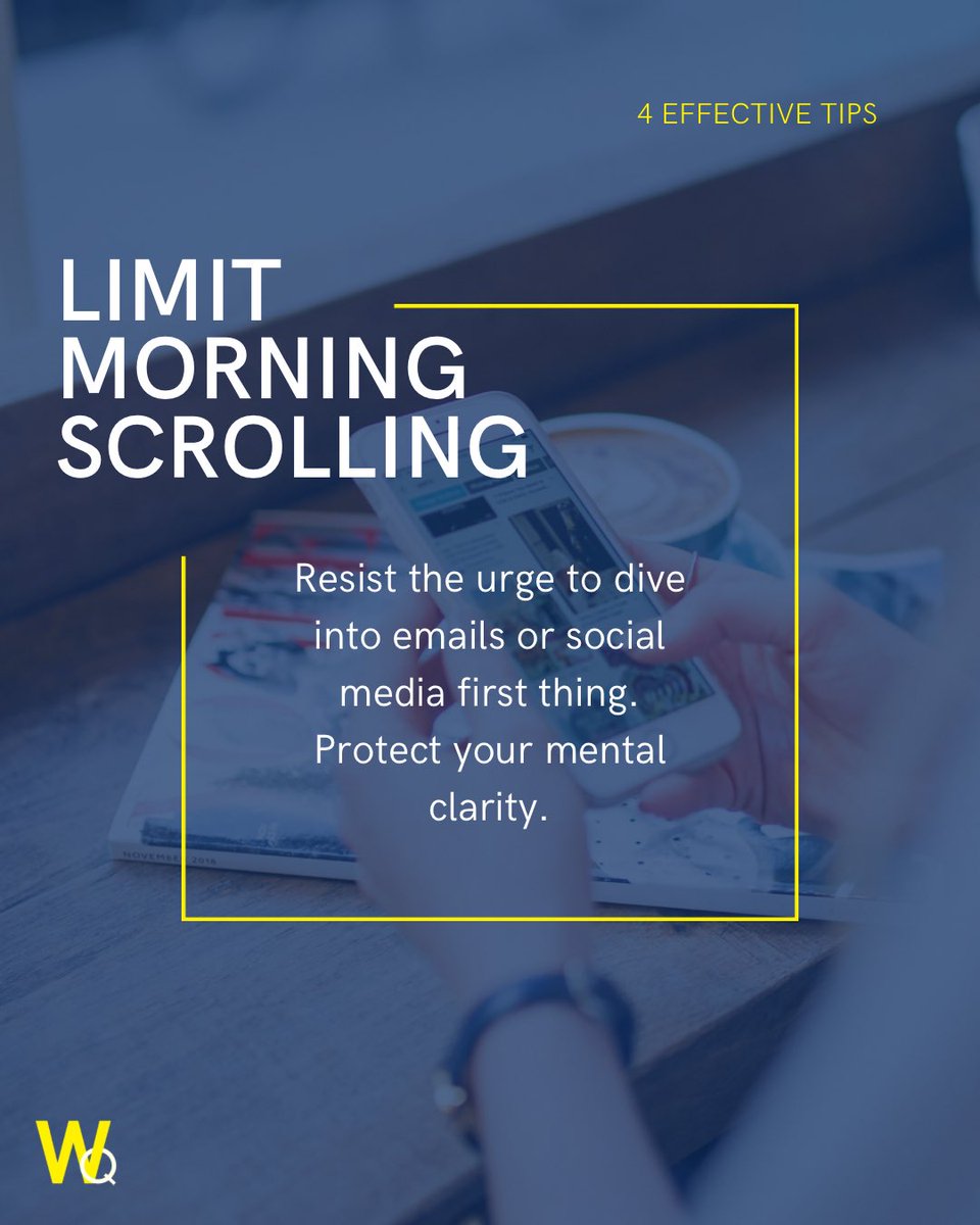 Strong routines create strong days. A few intentional morning habits can sharpen your focus and set the tone for success. #WellsQuest #MorningRoutines #MindfulLeadership #GrowthMindset
