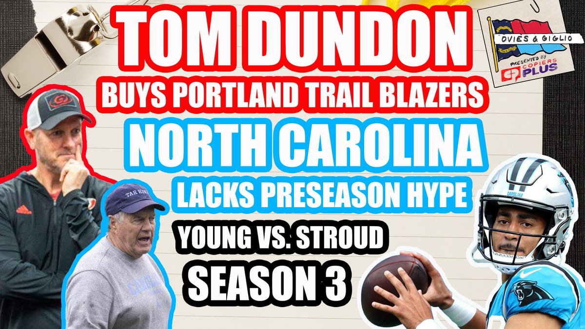 What Tom Dundon buying the Portland Trail Blazers means for the Carolina Hurricanes &amp; MLB expansion in NC | Why UNC preseason hype is surprisingly non-existent for Belichick | Bryce Young vs. CJ Stroud comparisons have fizzled | linktr.ee/ogtrianglemedia