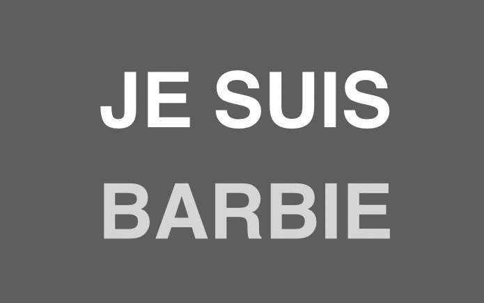[#Barbie] Je suis pour la liberté d’expression et contre l’obscurantisme ! #jesuisbarbie #noisylesec