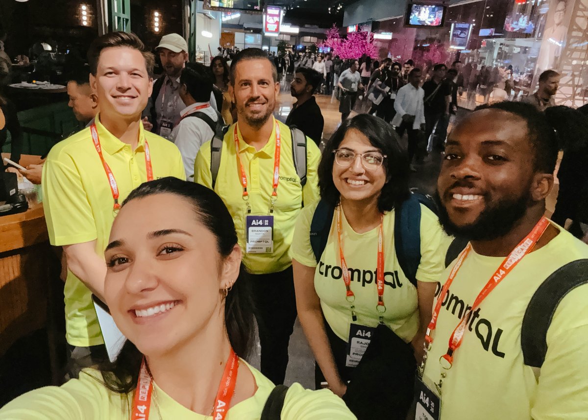 PromptQL's tweet photo. We just concluded three impactful days at @Ai4Conferences 2025, joining some of the brightest minds in enterprise AI to tackle the challenges and breakthroughs shaping the industry.

► Our Co-Founder, @rajoshighosh, shared why so many AI agents stall after promising pilots: they face an accuracy problem that erodes trust in the results. This lack of trust creates a reliability gap, as inaccuracies compound over time.

Early enterprise deployments often struggle to gain adoption for this reason, but leading teams are solving it by building AI that can truly understand their company's unique data, processes, and language.

Thank you to everyone who stopped by to connect, share ideas, and explore how PromptQL is solving the AI reliability problem.

Accurate AI is here ➡️ https://t.co/RWNSjWJkwJ

#Ai4 #AccurateAI #ReliableAI #EnterpriseAI #CustomAI