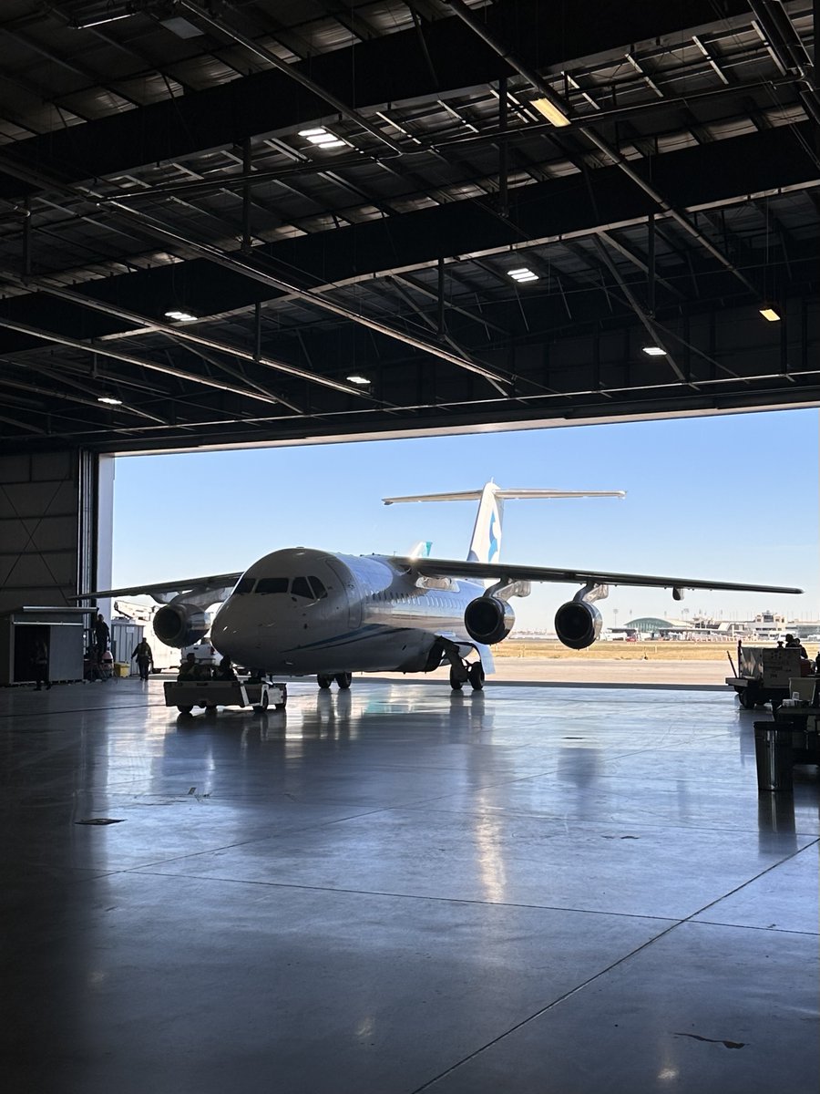 Fly_SummitAir's tweet photo. 📸 Check out our RJ at the Sunwest Hangar in YYC – geared up for its next adventure! Thank you to our flight attendant, Jacob, for capturing this photo. 

#SummitAir #YYC #MiningSupport #GravelRunwayOps #PrivateCharter #RemoteAccess https://t.co/8YtfttxutH