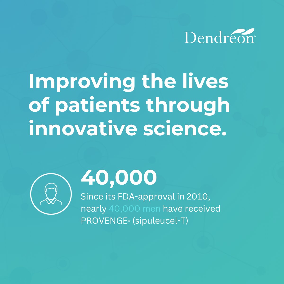 Since 2010, nearly 40,000 men have received PROVENGE® (sipuleucel-T). Behind each number is a person whose story may have had more time, more conversations, or more meaningful moments.

To the providers helping change the story, thank you. 🩺