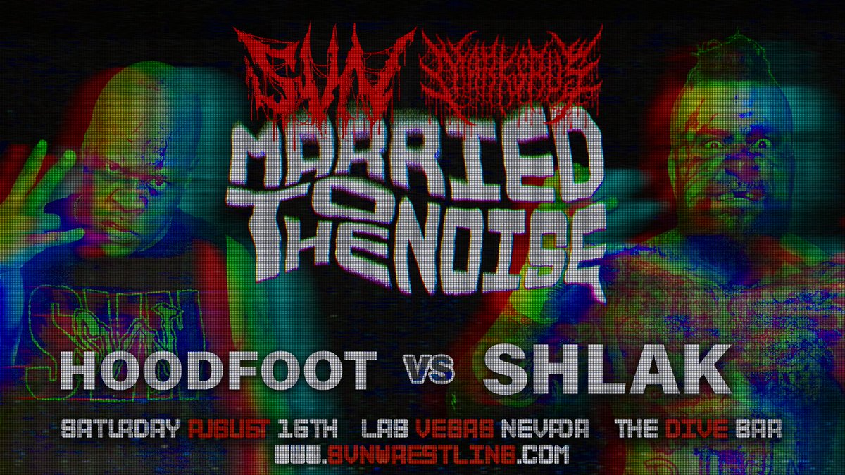 sVn (@svnwrestling) on Twitter photo 🎲VEGAS🎲
SVN & <a href="/Marks_R_Us/">Marks R Us</a> are teaming up for the first time!
Saturday August 16th
Married to the Noise
Doors: 7pm
Bell: 8pm
Tickets available now! svnwrestling.com
ALL KILLERS NO FUCKING FILLERS
#svn #severeviolentnature #mru #wrestling #prowrestling #deathmatch 🎲VEGAS🎲
SVN & <a href="/Marks_R_Us/">Marks R Us</a> are teaming up for the first time!
Saturday August 16th
Married to the Noise
Doors: 7pm
Bell: 8pm
Tickets available now! svnwrestling.com
ALL KILLERS NO FUCKING FILLERS
#svn #severeviolentnature #mru #wrestling #prowrestling #deathmatch