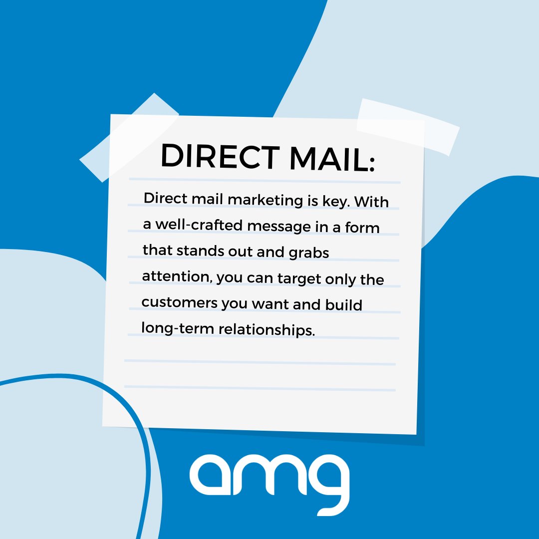 Tired of your marketing getting lost? AMG’s direct mail makes your message stand out! Call 303-703-8000 or visit AutomatedMarketingGroup.com to start!