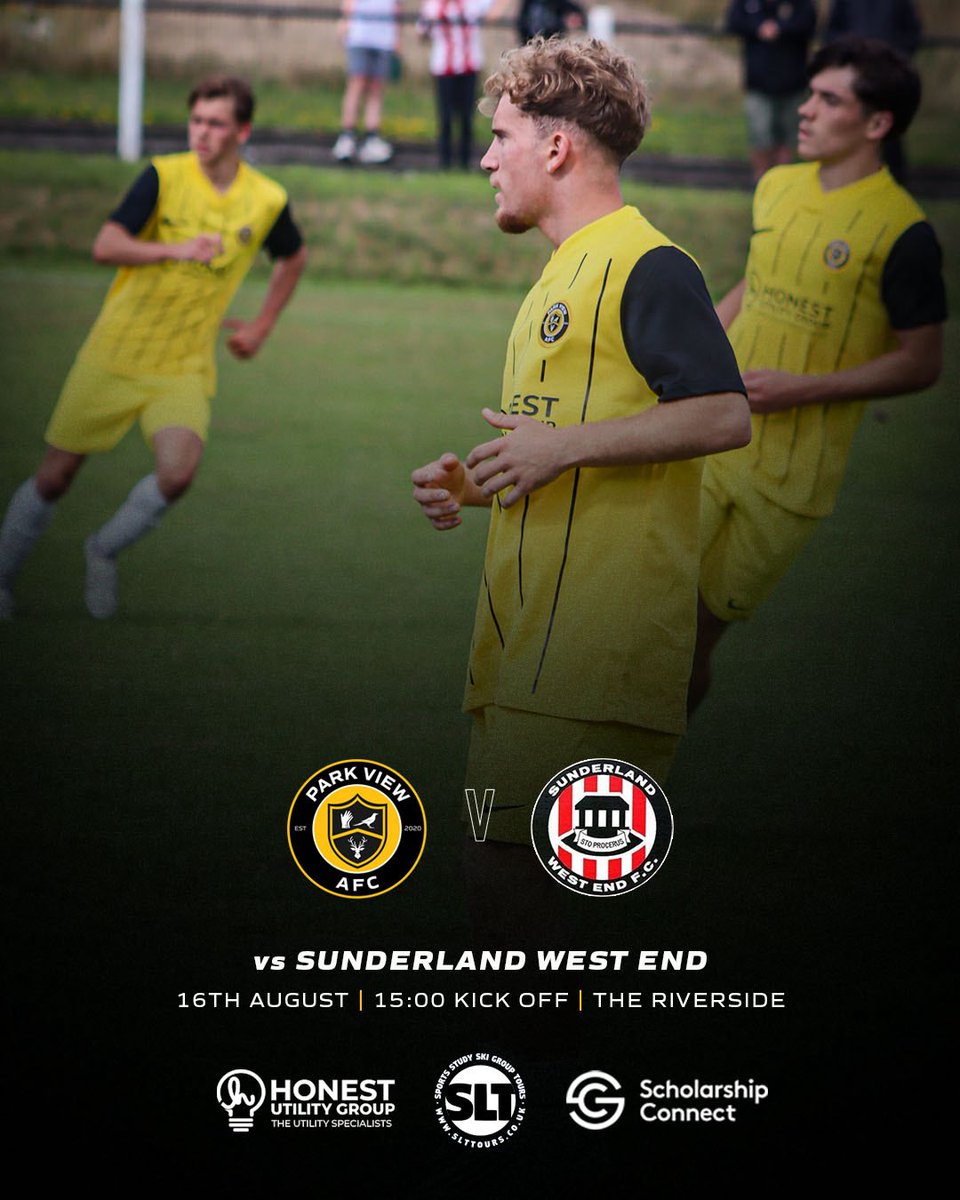 Chester-Le-Street United (@clsunited) on Twitter photo 🟡⚫️ Up Next for the Men’s First Team.
🆚 <a href="/Westend_FC/">Sunderland West End FC</a> (H)
📅 16/08/25
⌚️ 15:00 KO
🏟️ The Riverside
🎫 Adults £5 | Juniors/Con £3
<a href="/PVSportAcademy/">Park View Academy of Sport</a> | <a href="/GasHonest/">Honest Utility Group - Utility Specialists</a>
#PVAFC 🟡⚫️ Up Next for the Men’s First Team.
🆚 <a href="/Westend_FC/">Sunderland West End FC</a> (H)
📅 16/08/25
⌚️ 15:00 KO
🏟️ The Riverside
🎫 Adults £5 | Juniors/Con £3
<a href="/PVSportAcademy/">Park View Academy of Sport</a> | <a href="/GasHonest/">Honest Utility Group - Utility Specialists</a>
#PVAFC
